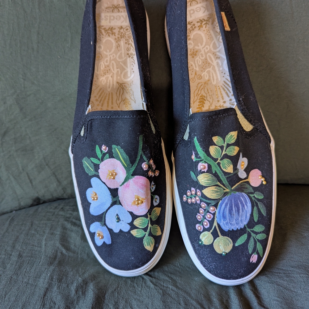 Floral Slip-On Shoes
